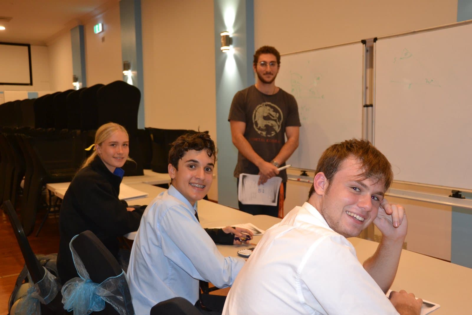 Tutors and HSC students at a First Education centre