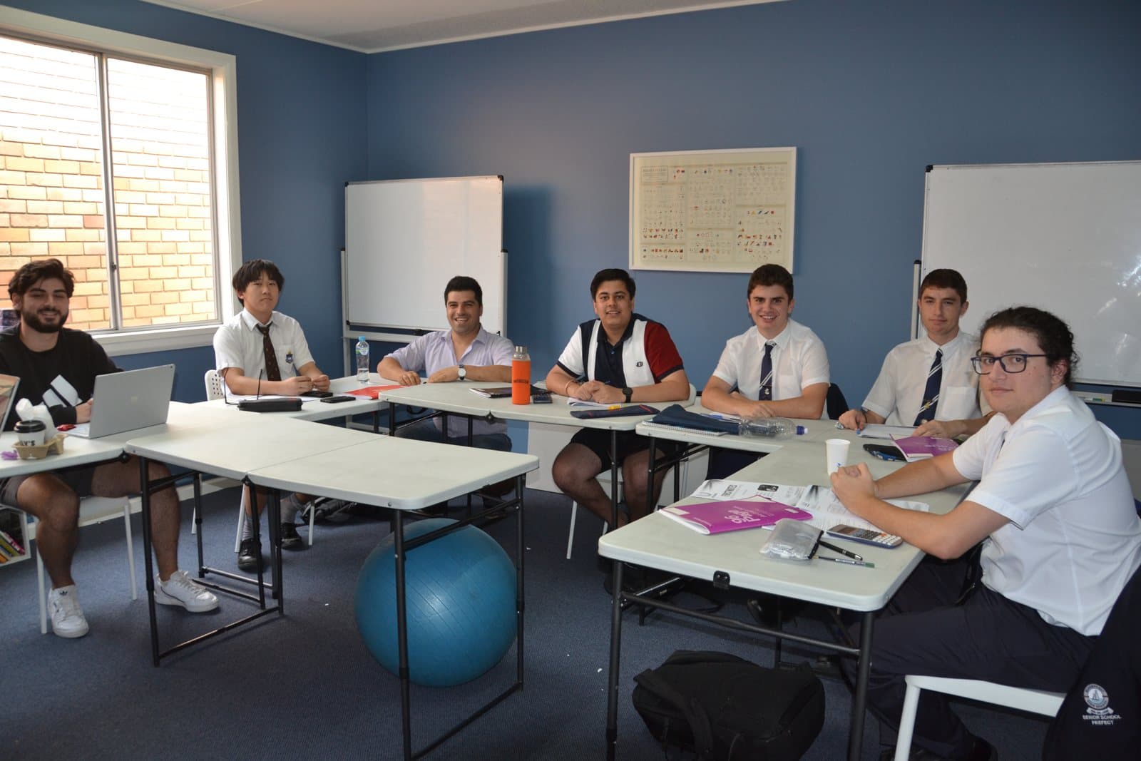 Tutors and HSC students at a First Education centre