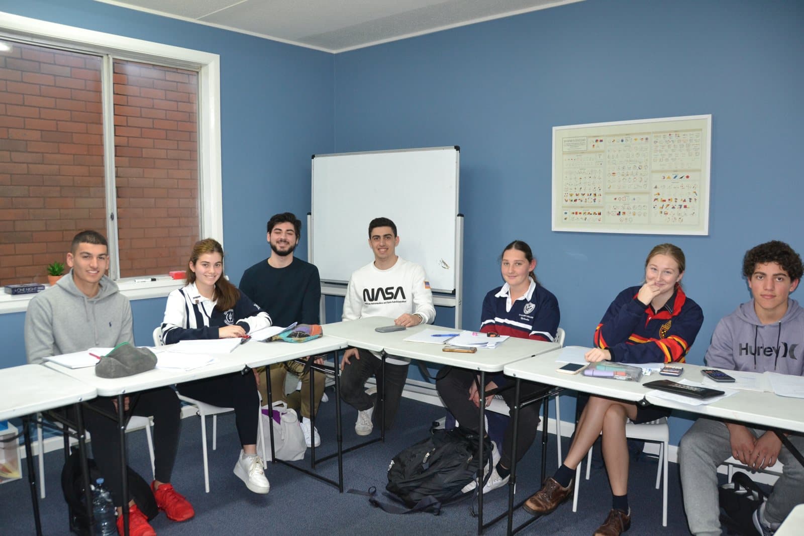 Tutors and HSC students at a First Education centre