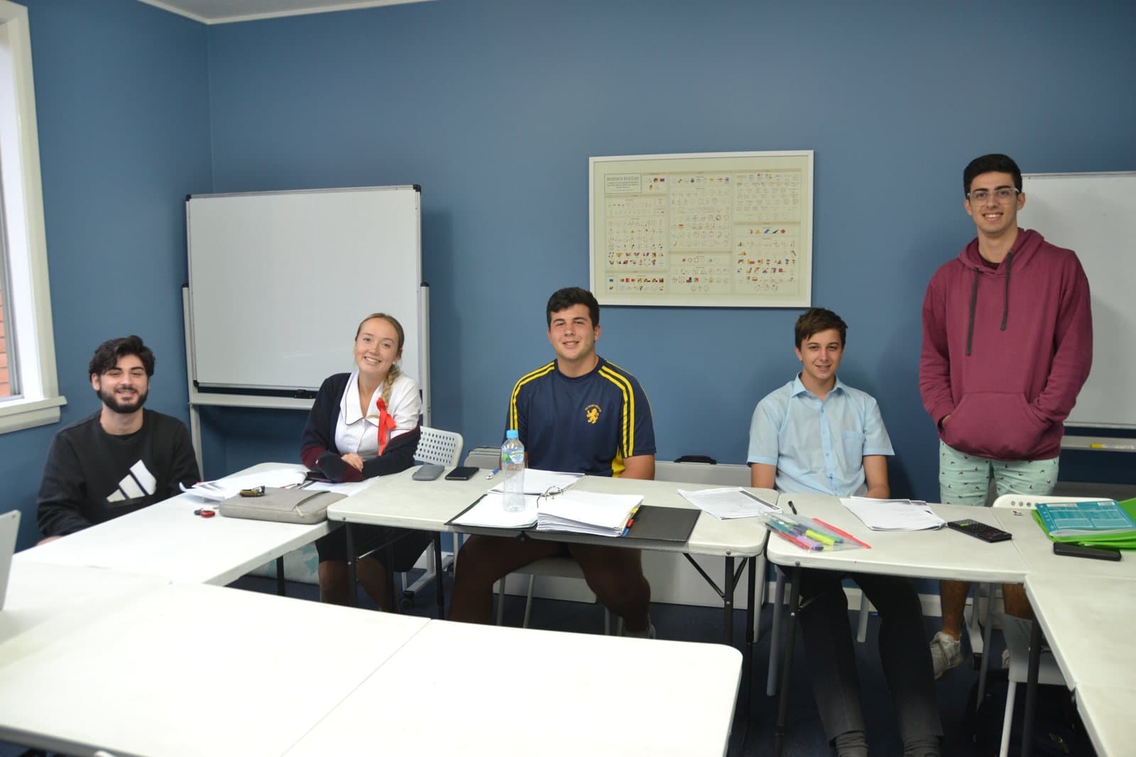 Tutors and HSC students at a First Education centre