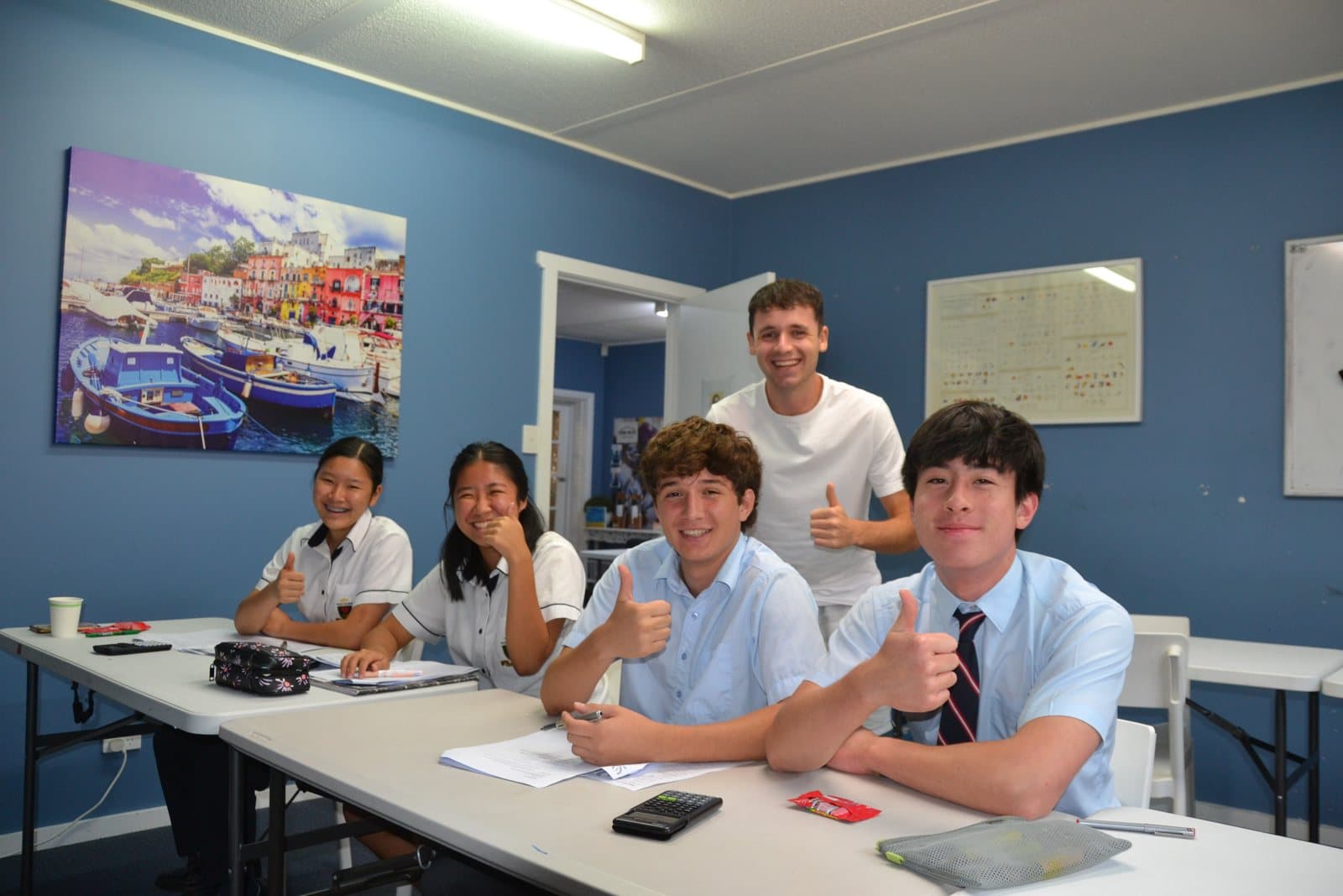 Tutors and HSC students at a First Education centre