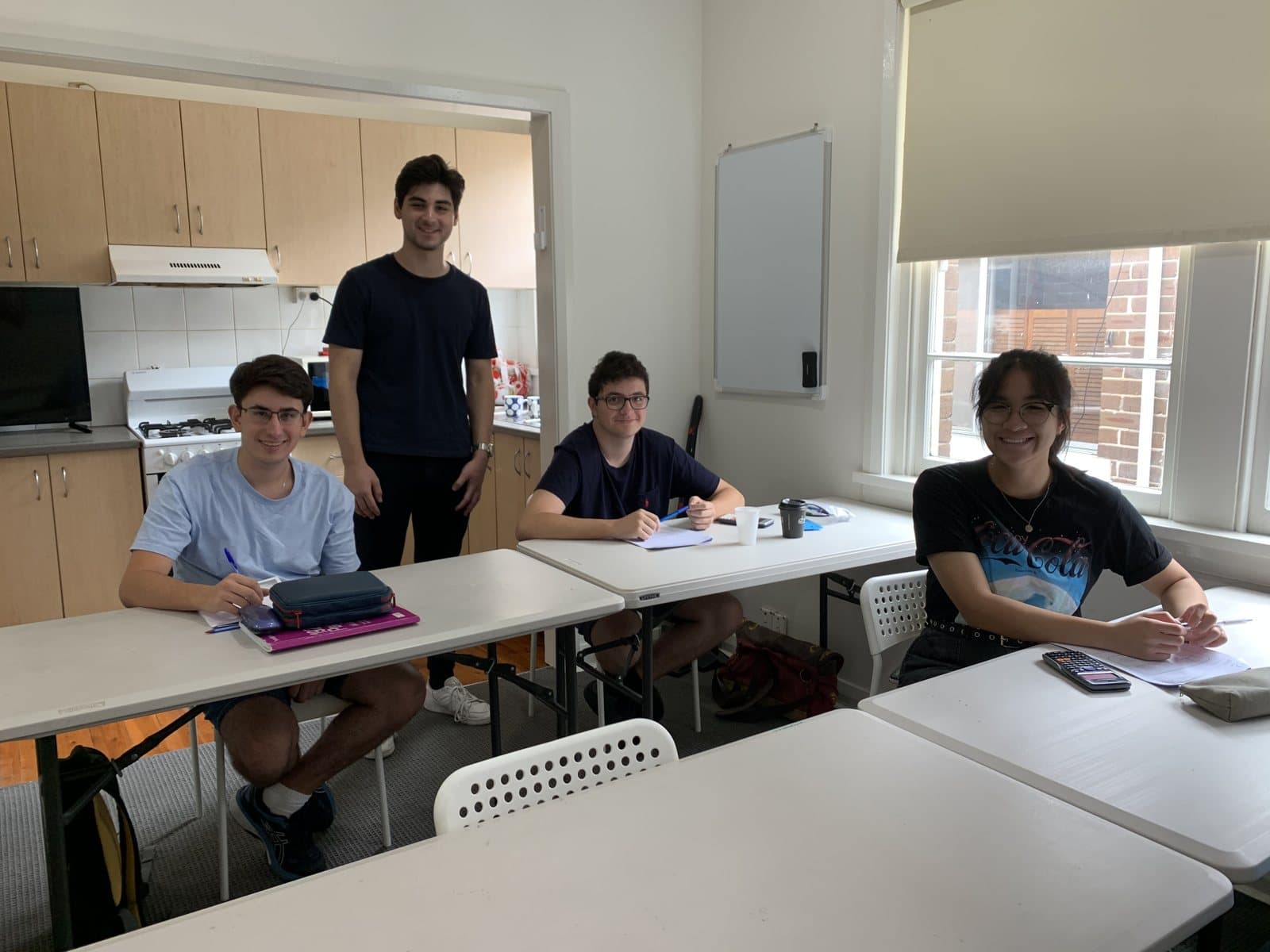 Tutors and HSC students at a First Education centre