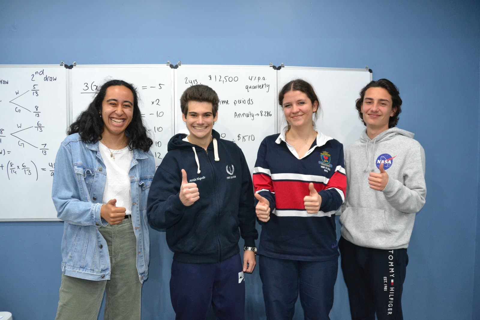 Tutors and HSC students at a First Education centre