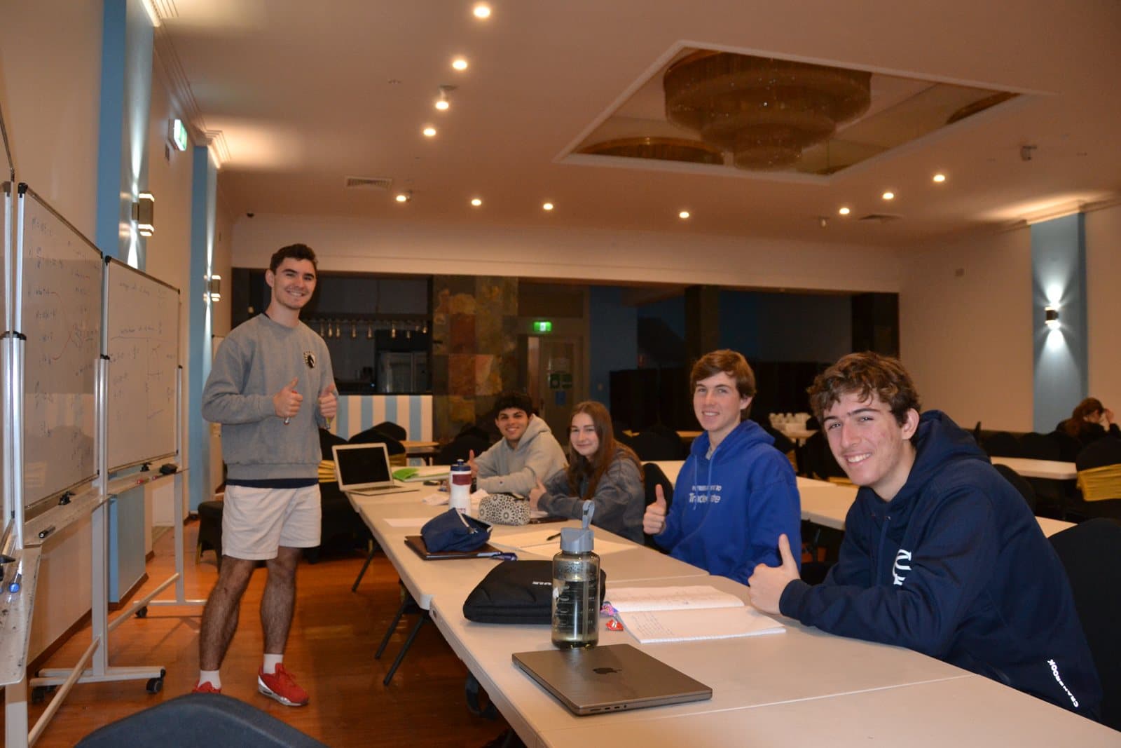 Tutors and HSC students at a First Education centre