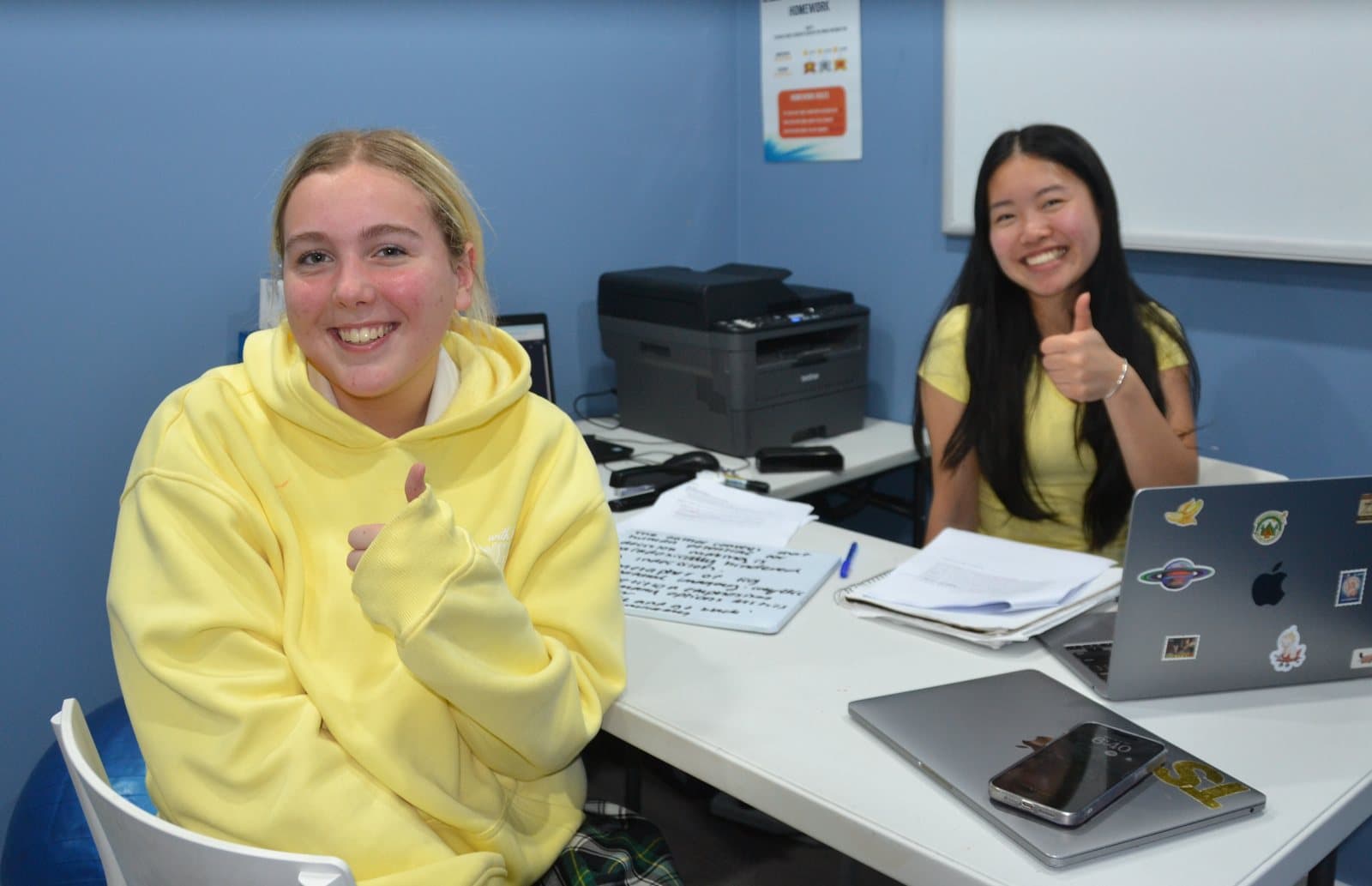 Tutors and Year 12 students at a First Education centre