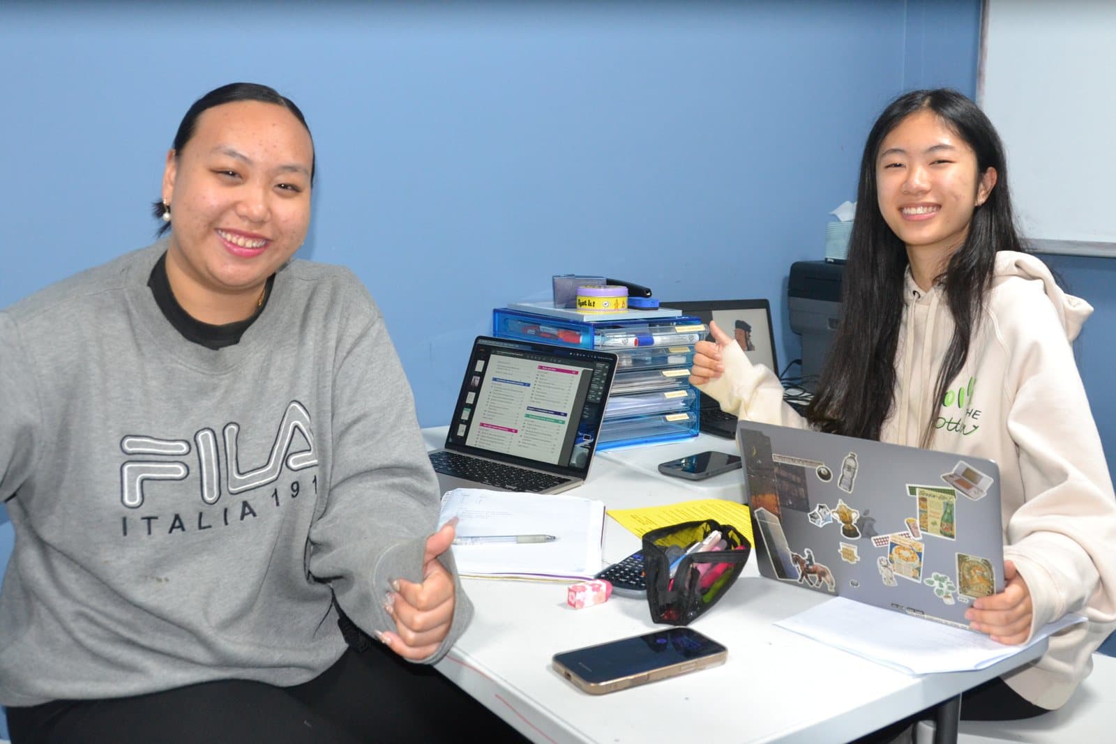 Tutors and Year 12 students at a First Education centre