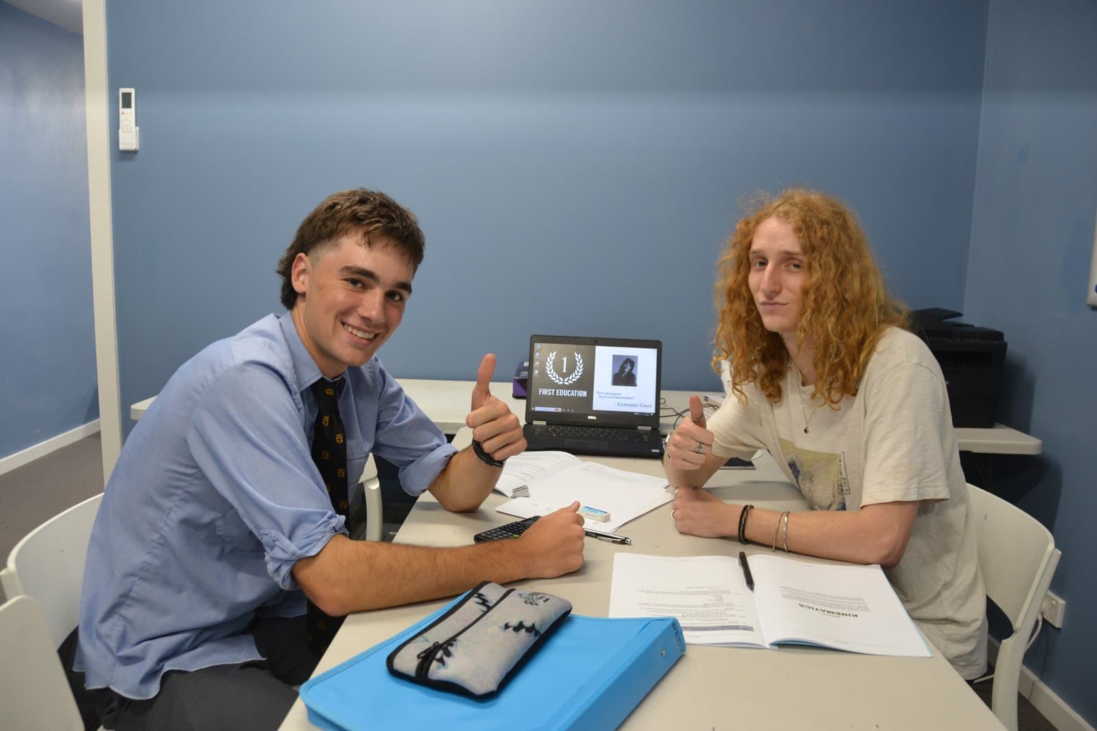 Tutors and Year 12 students at a First Education centre