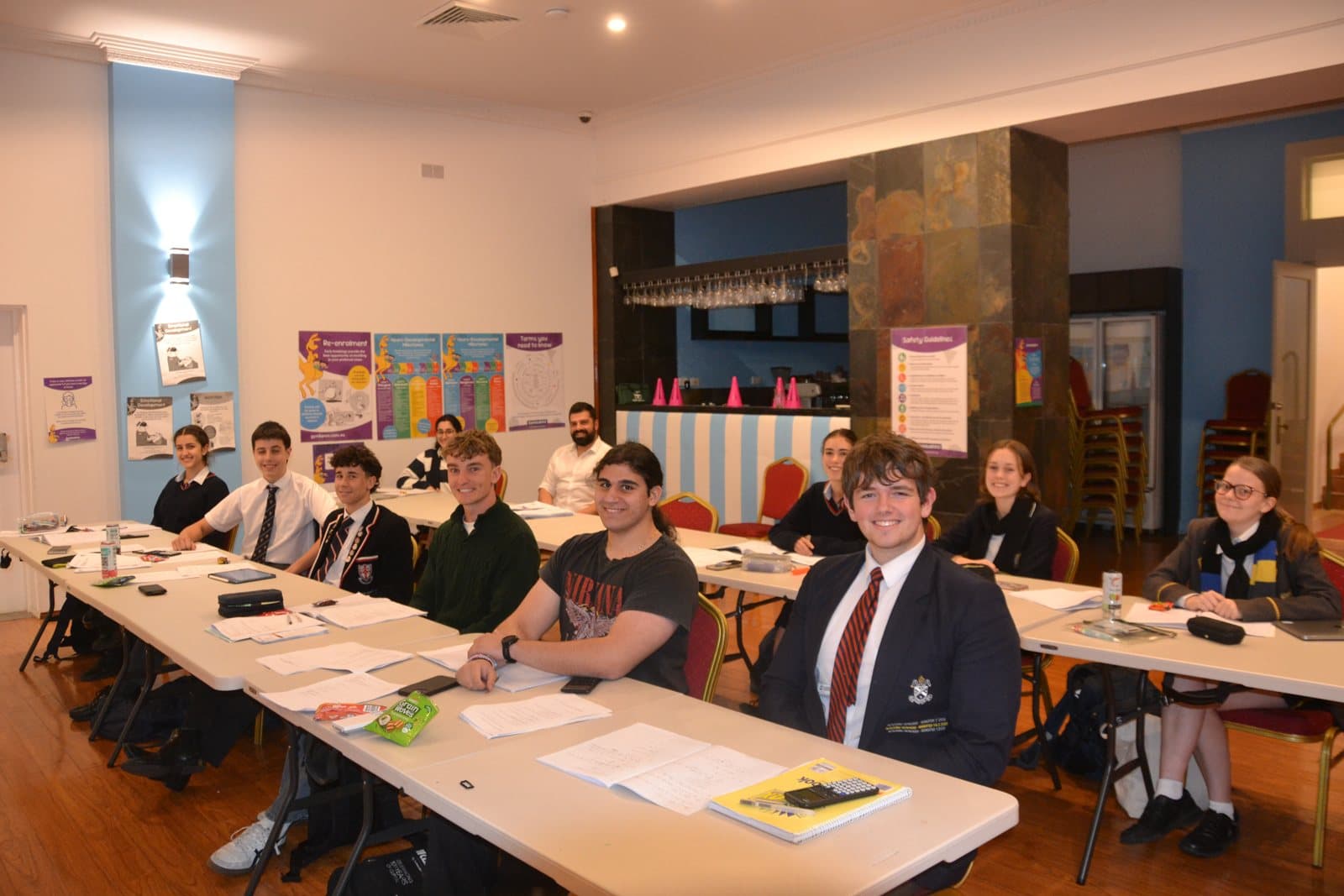 Tutors and HSC students at a First Education centre