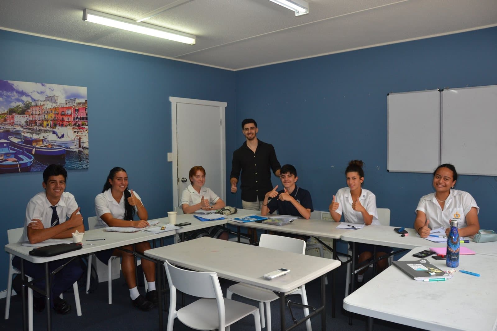 Tutors and HSC students at a First Education centre