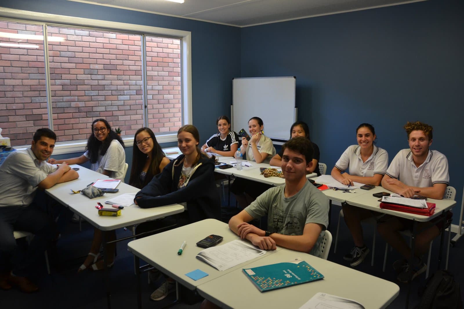 Tutors and HSC students at a First Education centre