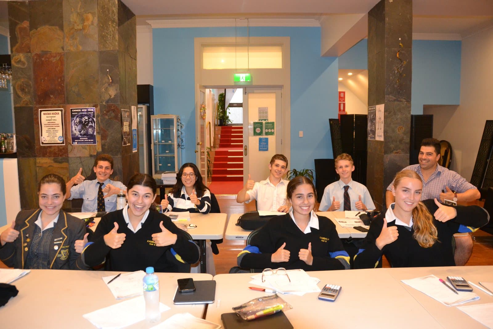 Tutors and HSC students at a First Education centre
