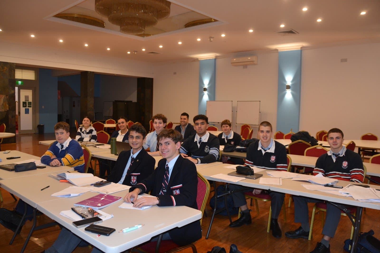 Tutors and HSC students at a First Education centre
