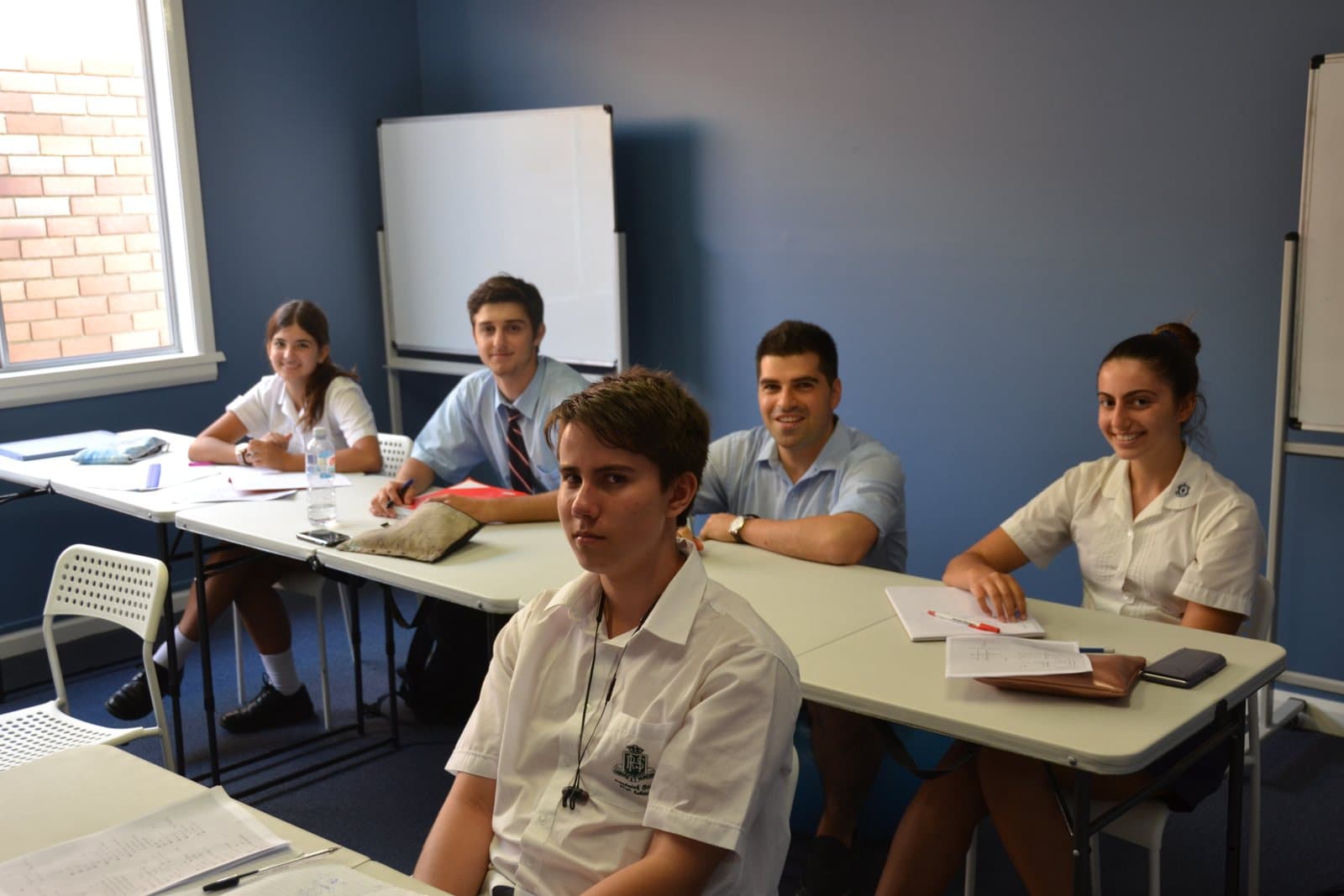 Tutors and HSC students at a First Education centre