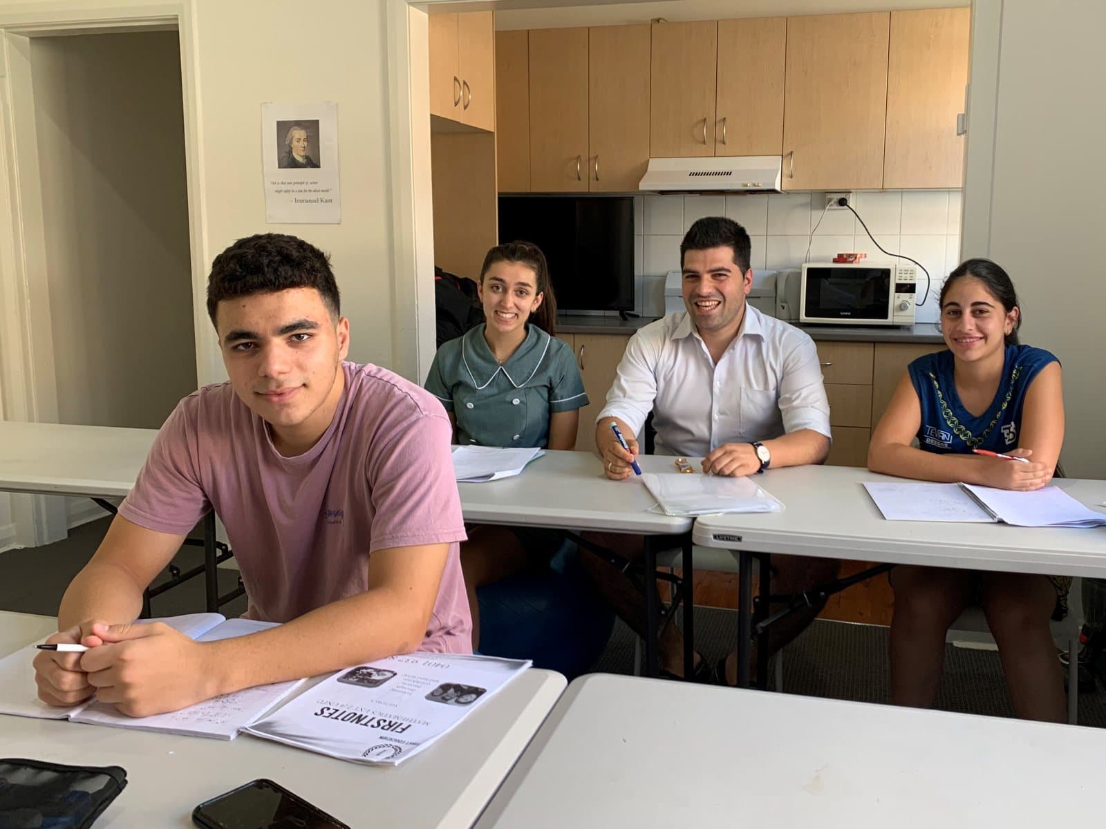 Tutors and HSC students at a First Education centre