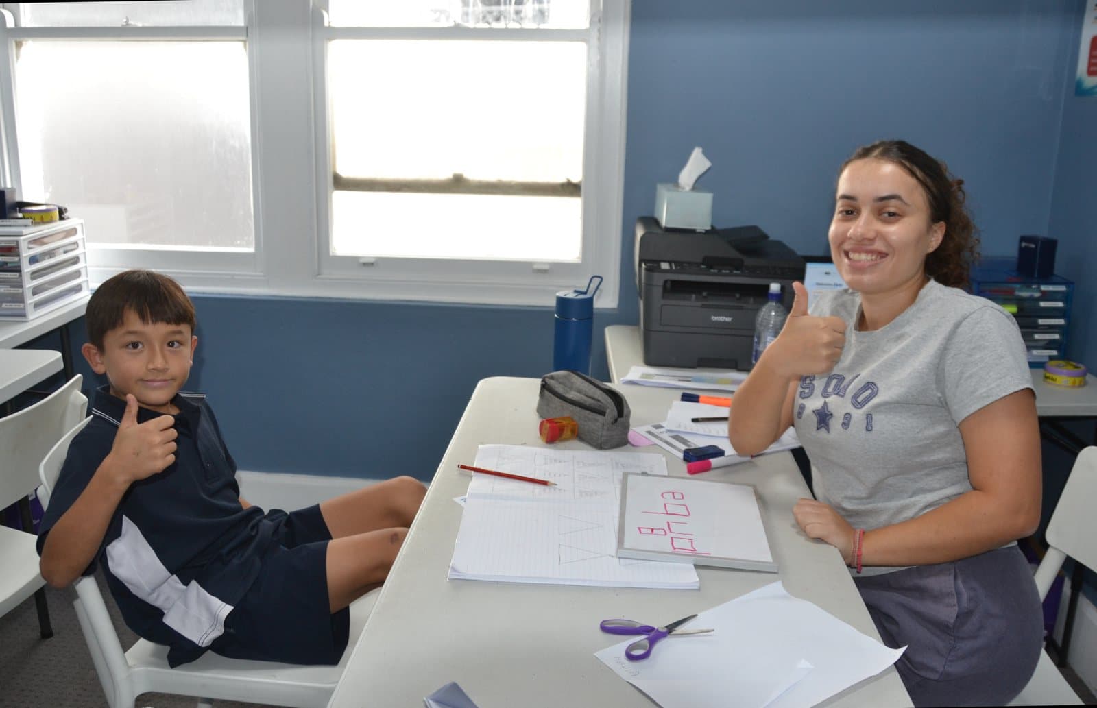 Tutors and Year 3 students at a First Education centre