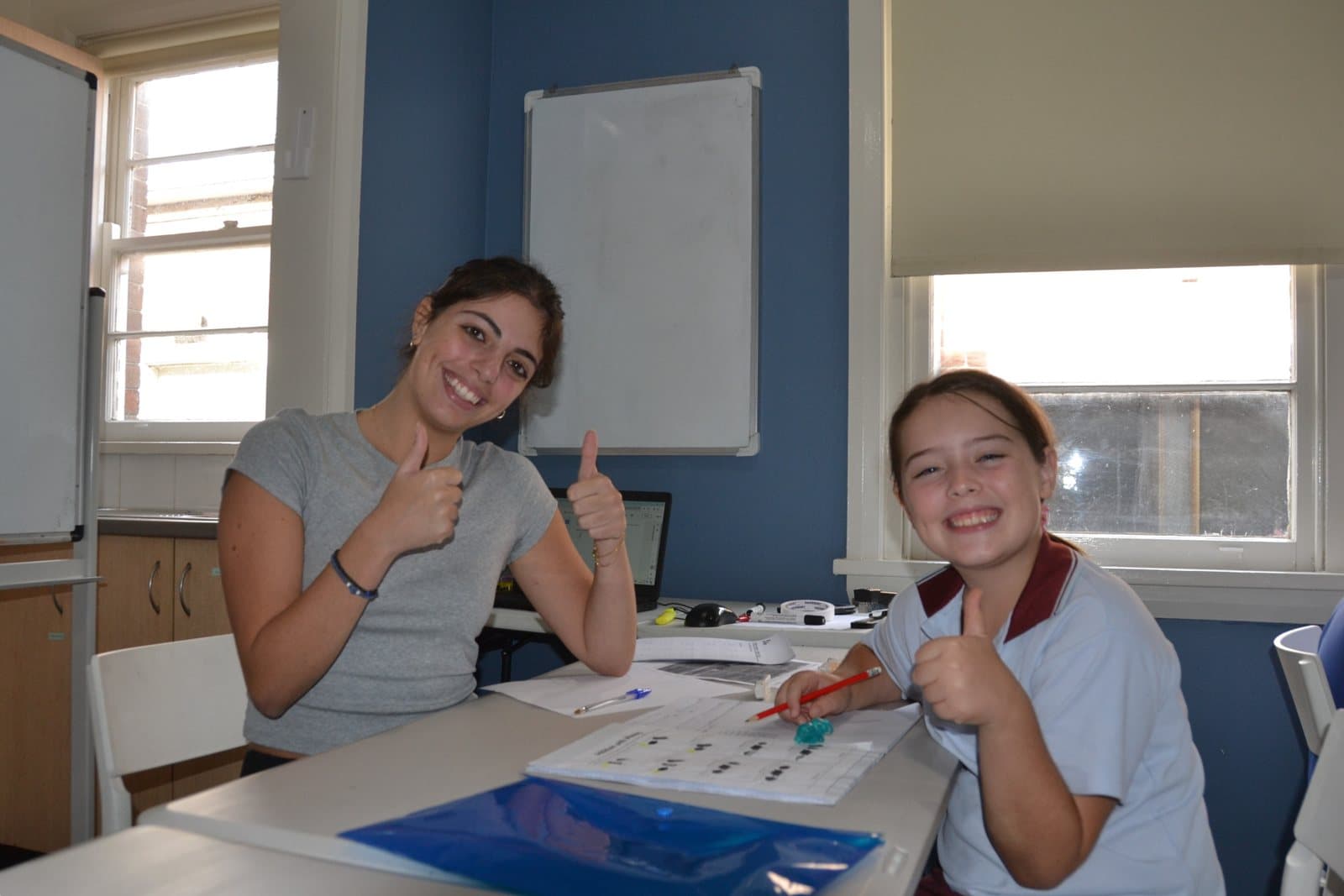 Tutors and Year 5 students at a First Education centre