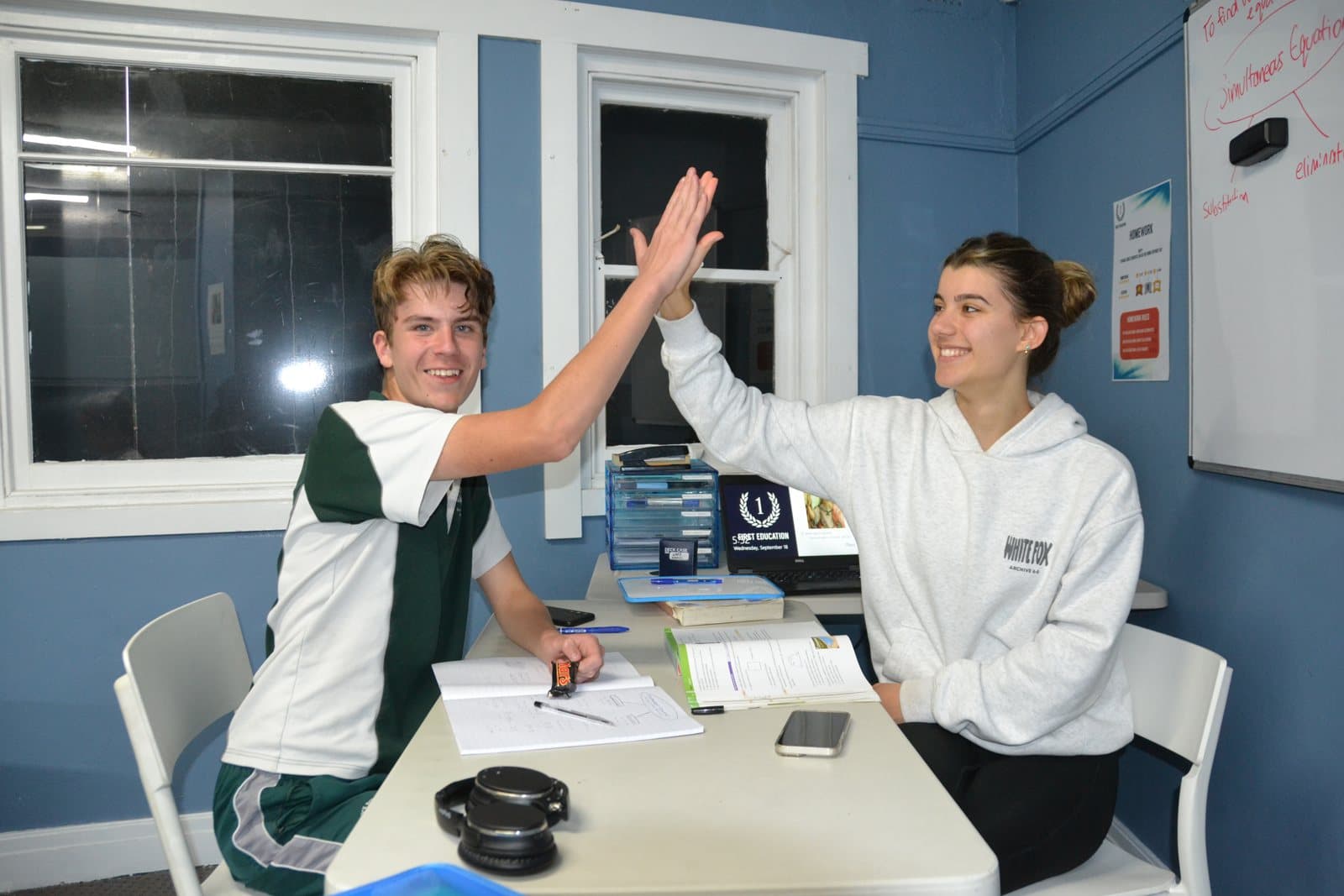 Tutors and Year 7 students at a First Education centre