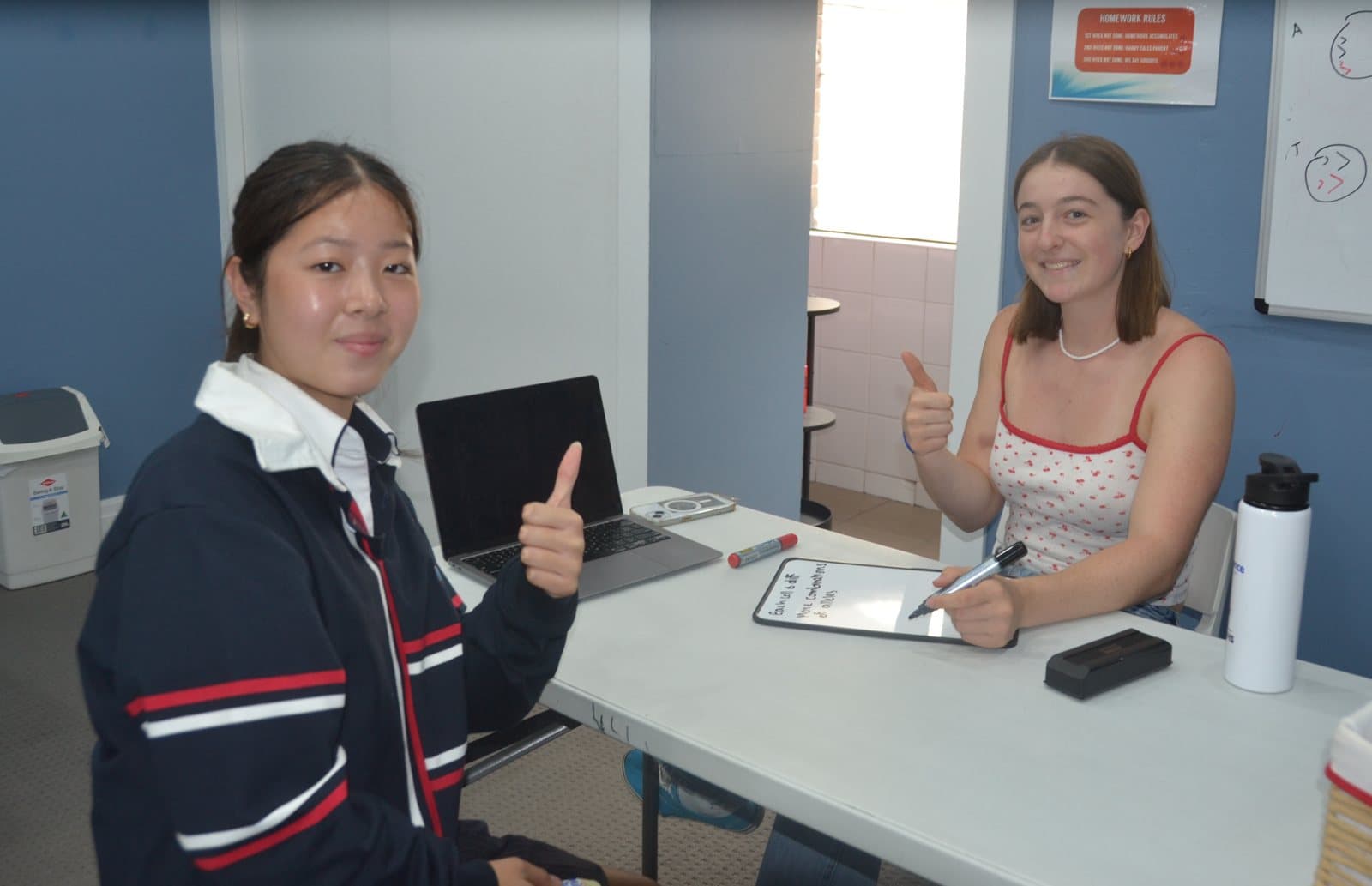 Tutors and Year 8 students at a First Education centre
